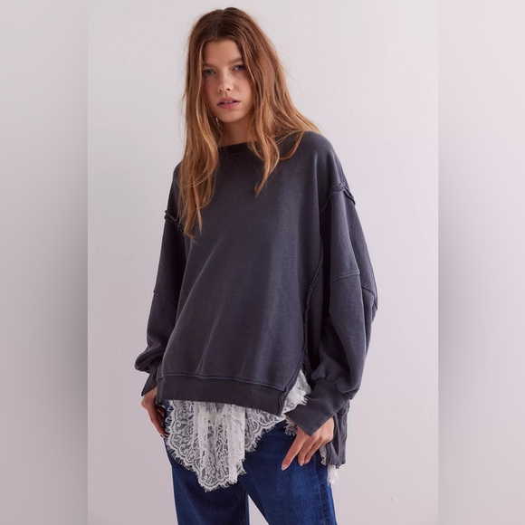 Free People Camden Pullover In Black - Picture 4 of 4